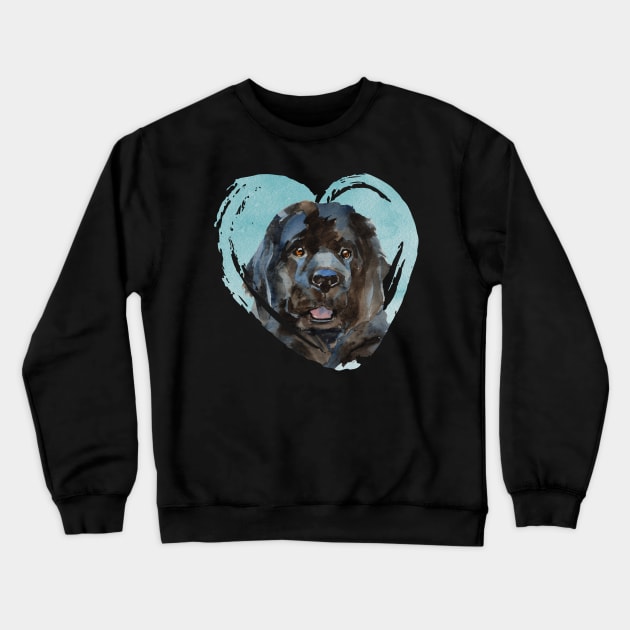 Newfoundland Portrait Crewneck Sweatshirt by AngelFlame